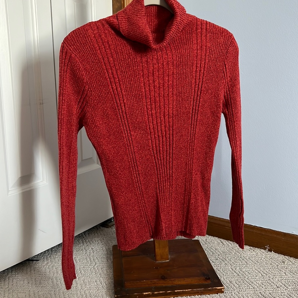 Burnt Orange Reference Point Turtleneck